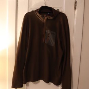Eddie Bauer Brown 1/4 Zip Fleece - XXL Tall
